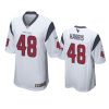 christian harris texans game white jersey