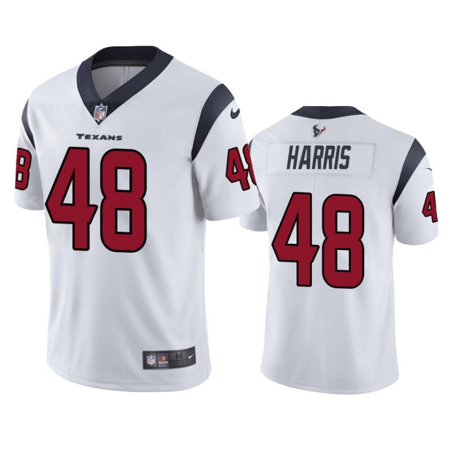 christian harris texans vapor limited white jersey