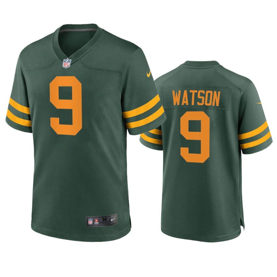 christian watson packers alternate game green jersey