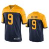 christian watson packers throwback game navy jersey