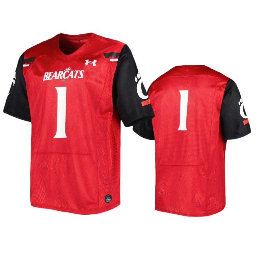 cincinnati bearcats 1 red replica jersey