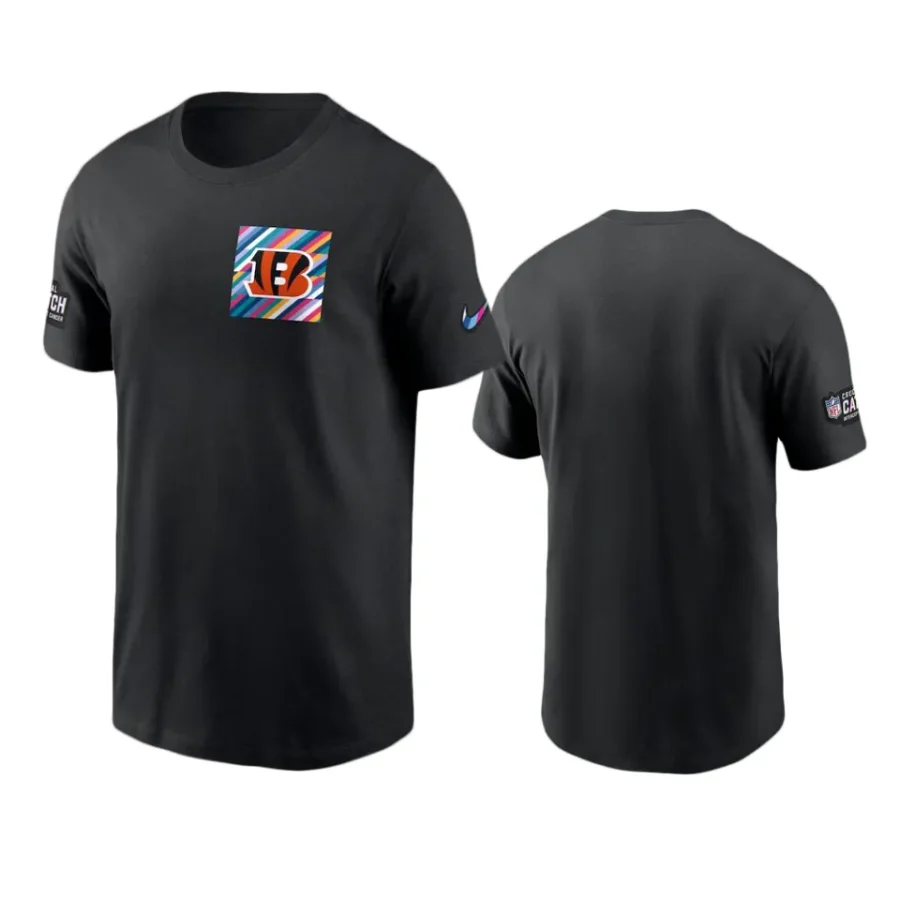 cincinnati bengals black 2023 nfl crucial catch sideline t shirt