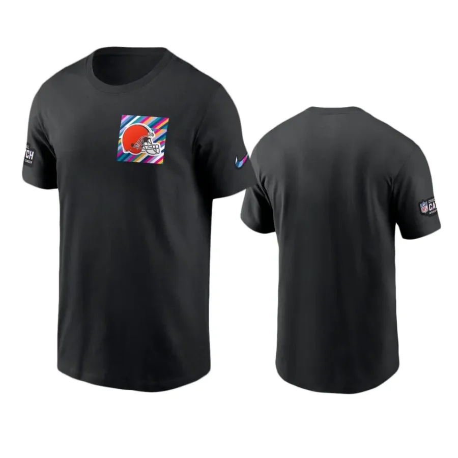 cleveland browns black 2023 nfl crucial catch sideline t shirt