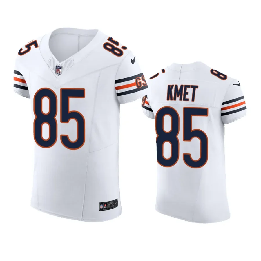 cole kmet bears white vapor f.u.s.e. limited jersey