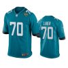 cole van lanen jaguars game teal jersey