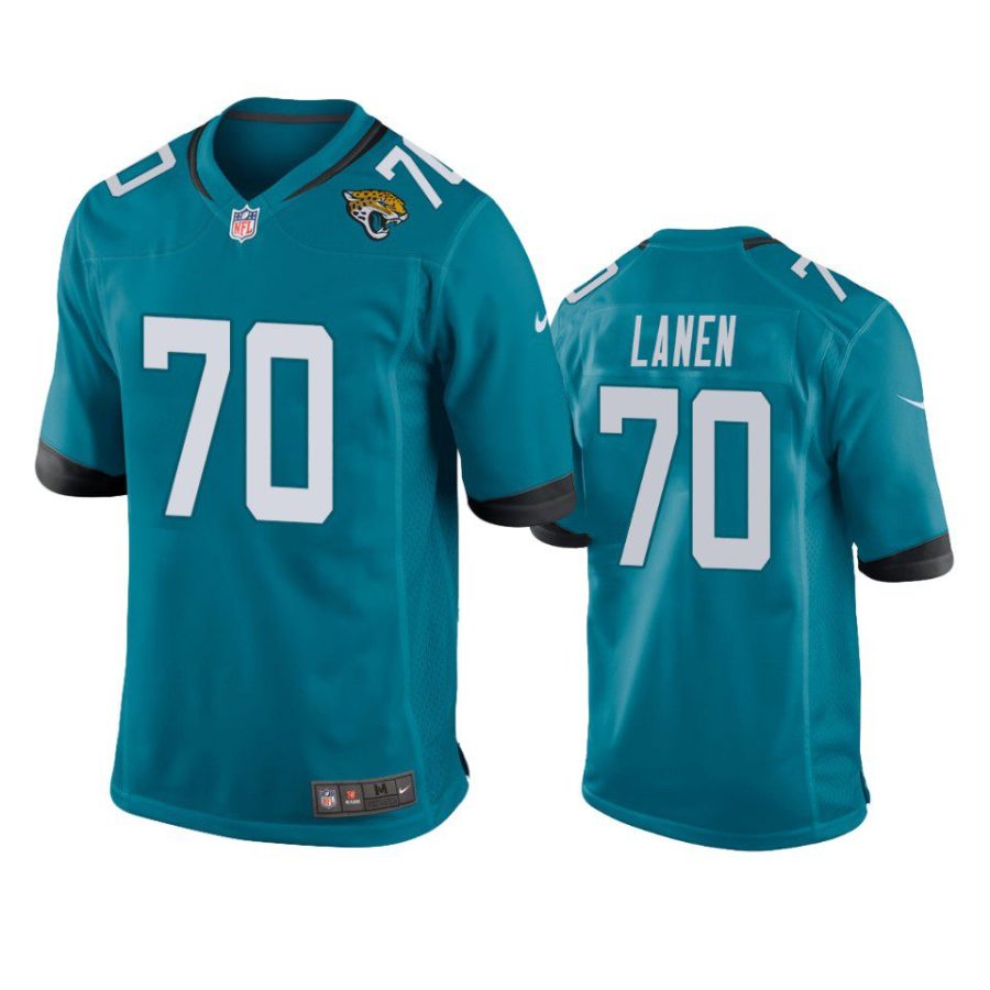 cole van lanen jaguars game teal jersey