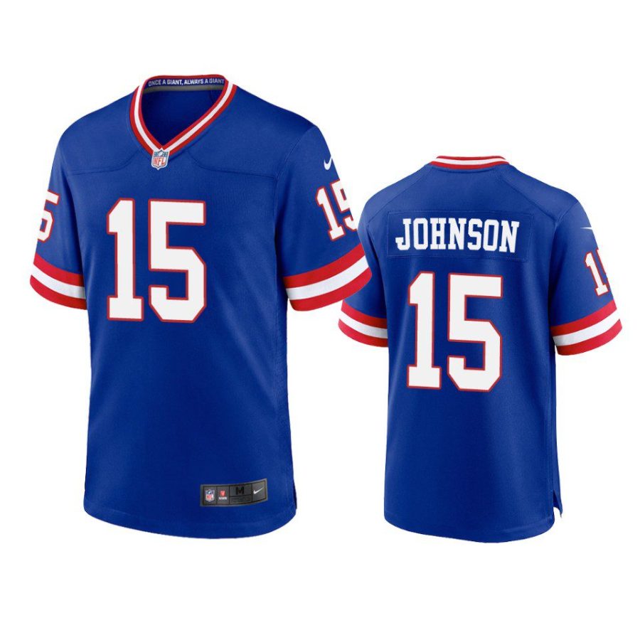 collin johnson giants classic game royal jersey