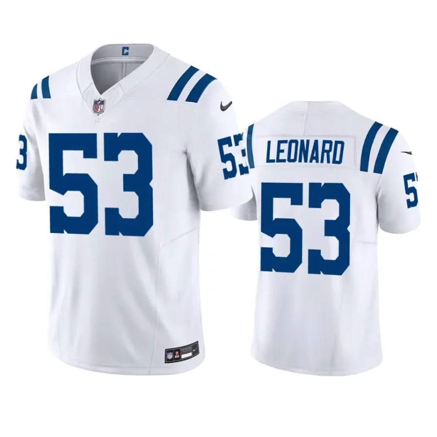 colts darius leonard white vapor f.u.s.e. limited jersey