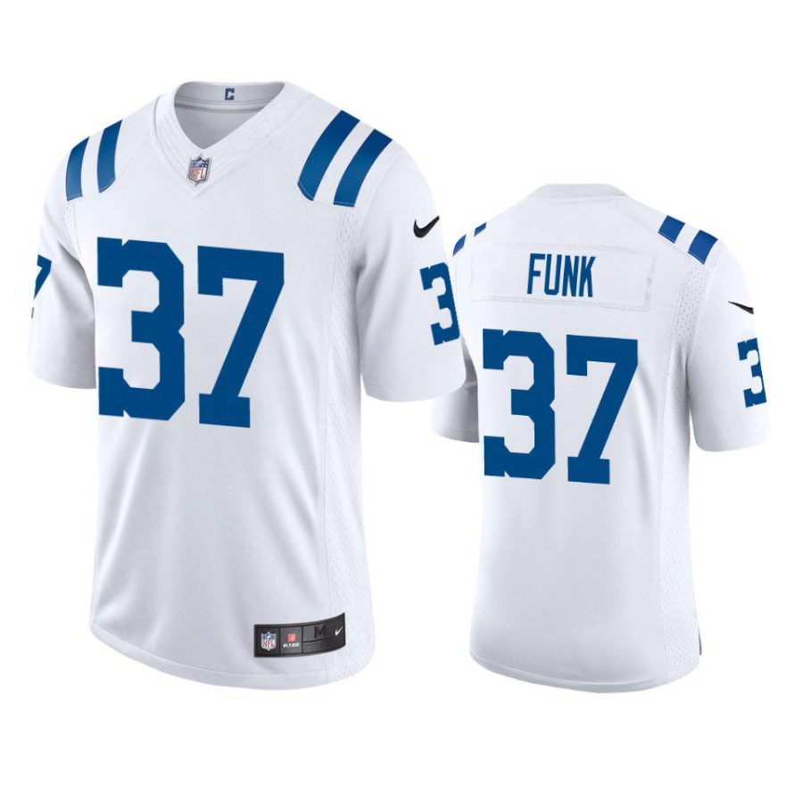 colts jake funk white vapor limited jersey