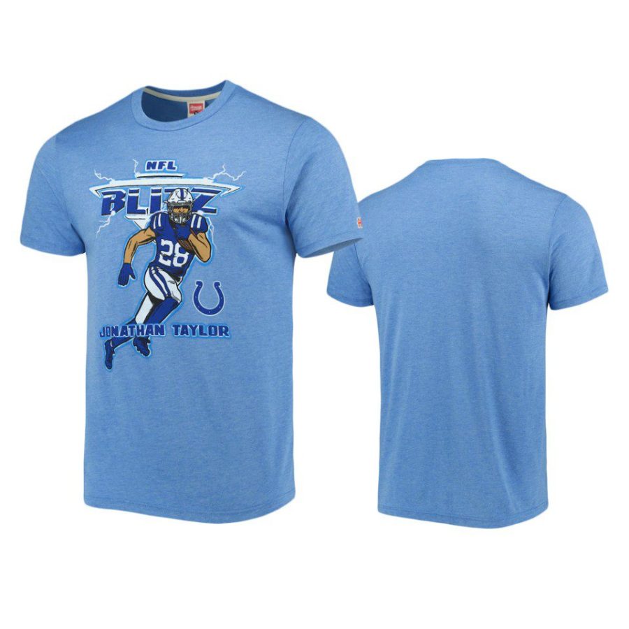 colts jonathan taylor royal nfl blitz homage t shirt