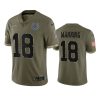 colts peyton manning olive limited 2022 salute to service jersey