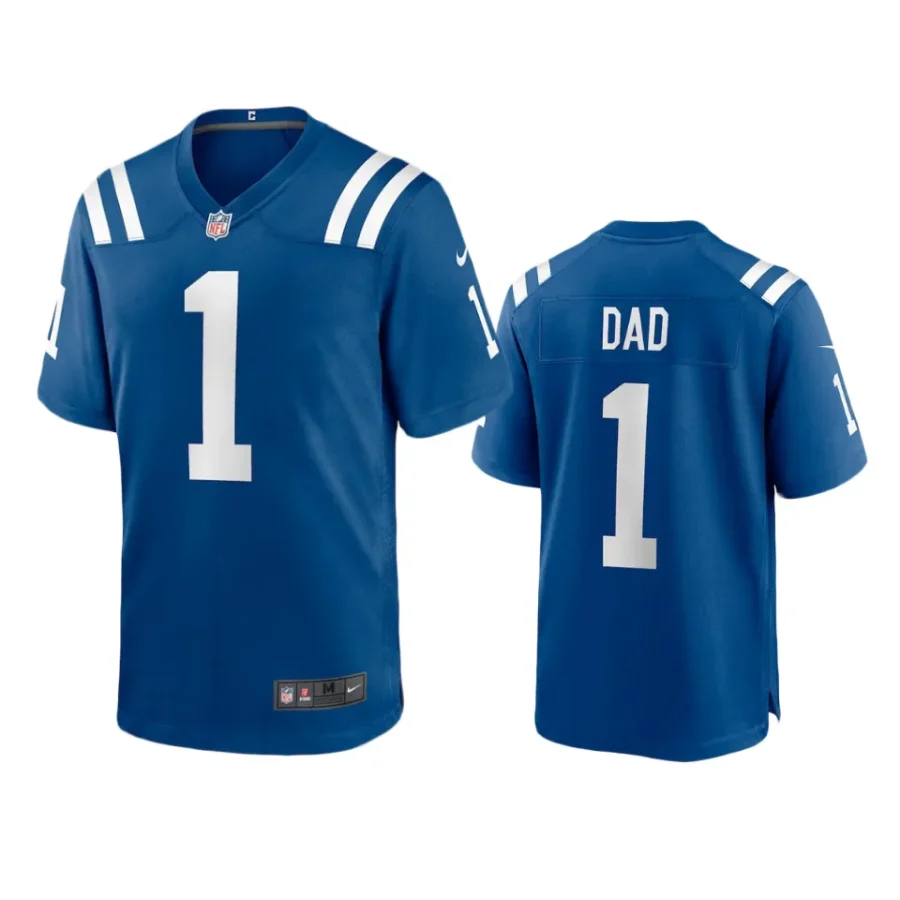 colts royal number 1 dad jersey