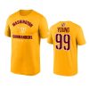 commanders chase young gold t shirt