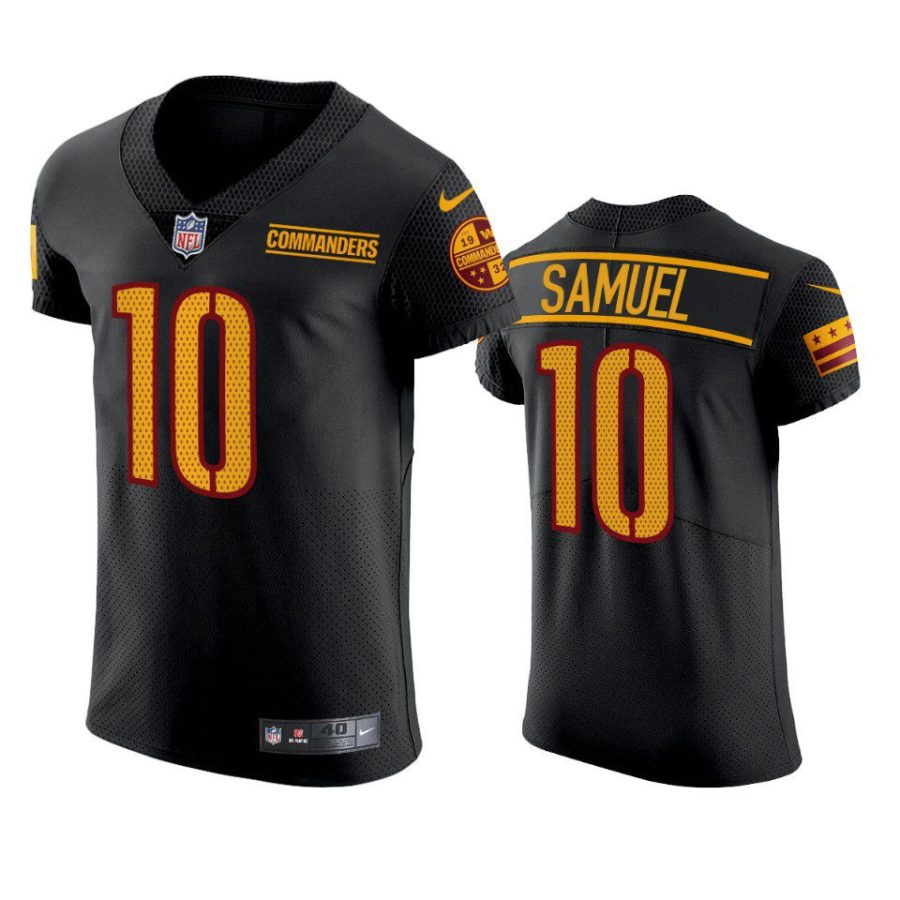 commanders curtis samuel black elite jersey