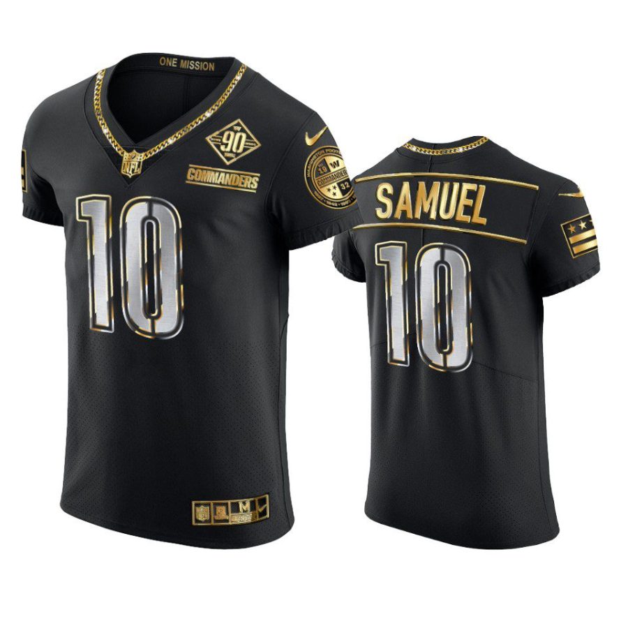 commanders curtis samuel black gold 90th anniversary jersey