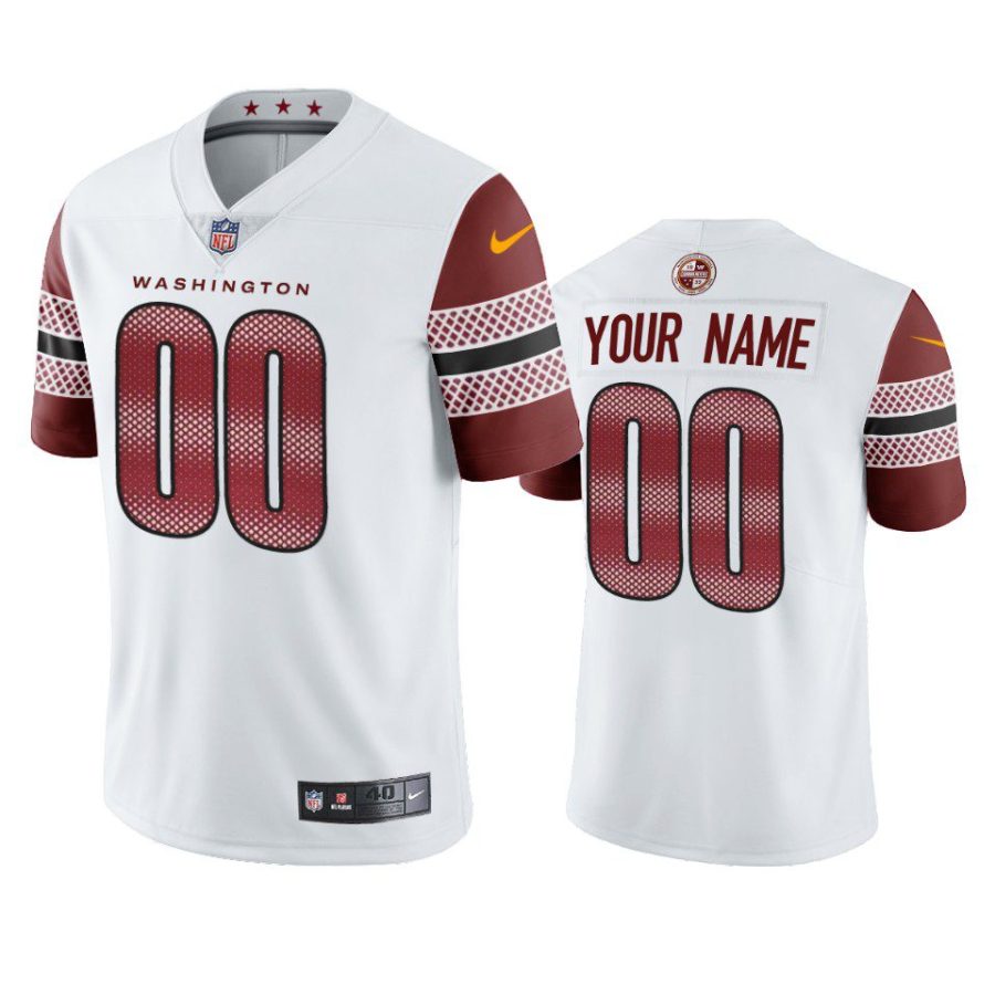 commanders custom white vapor jersey