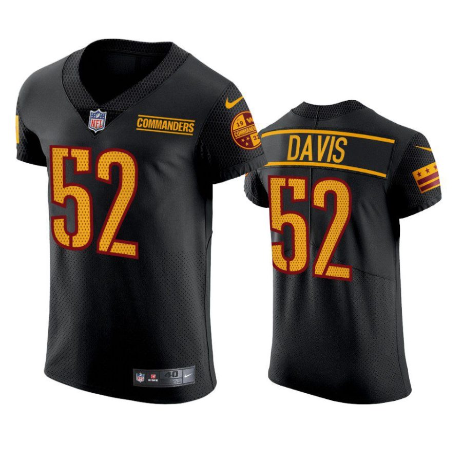 commanders jamin davis black elite jersey