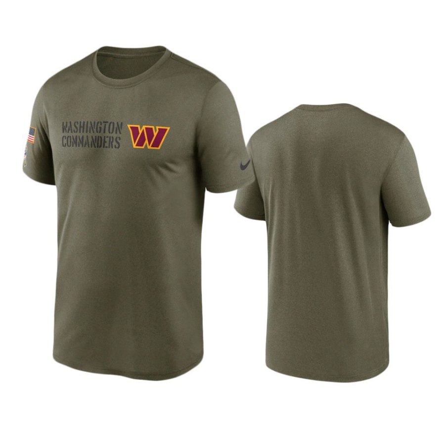 commanders olive 2022 salute to service legend team t shirt