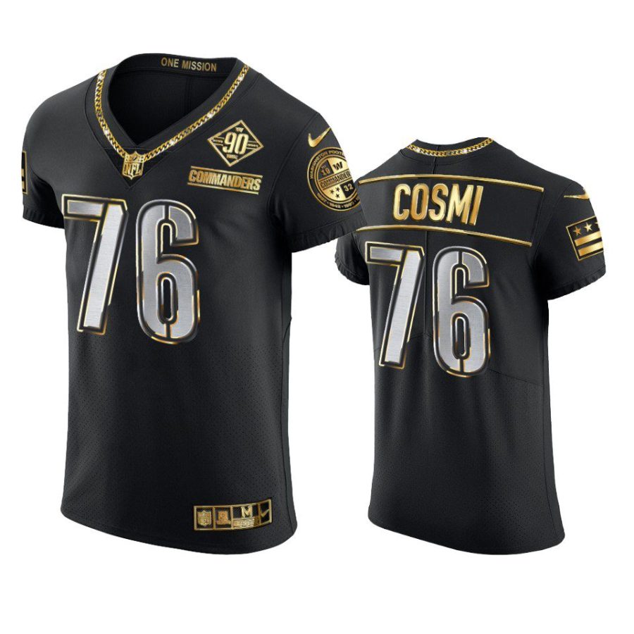 commanders samuel cosmi black gold 90th anniversary jersey