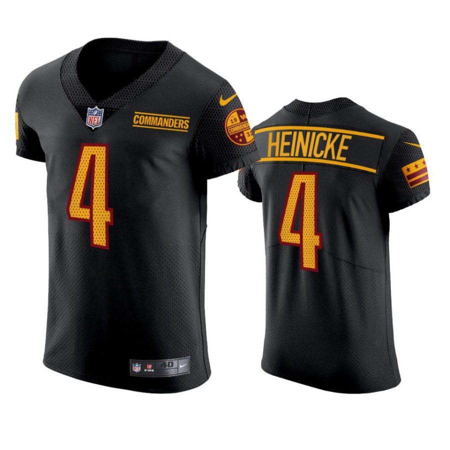 commanders taylor heinicke black elite jersey