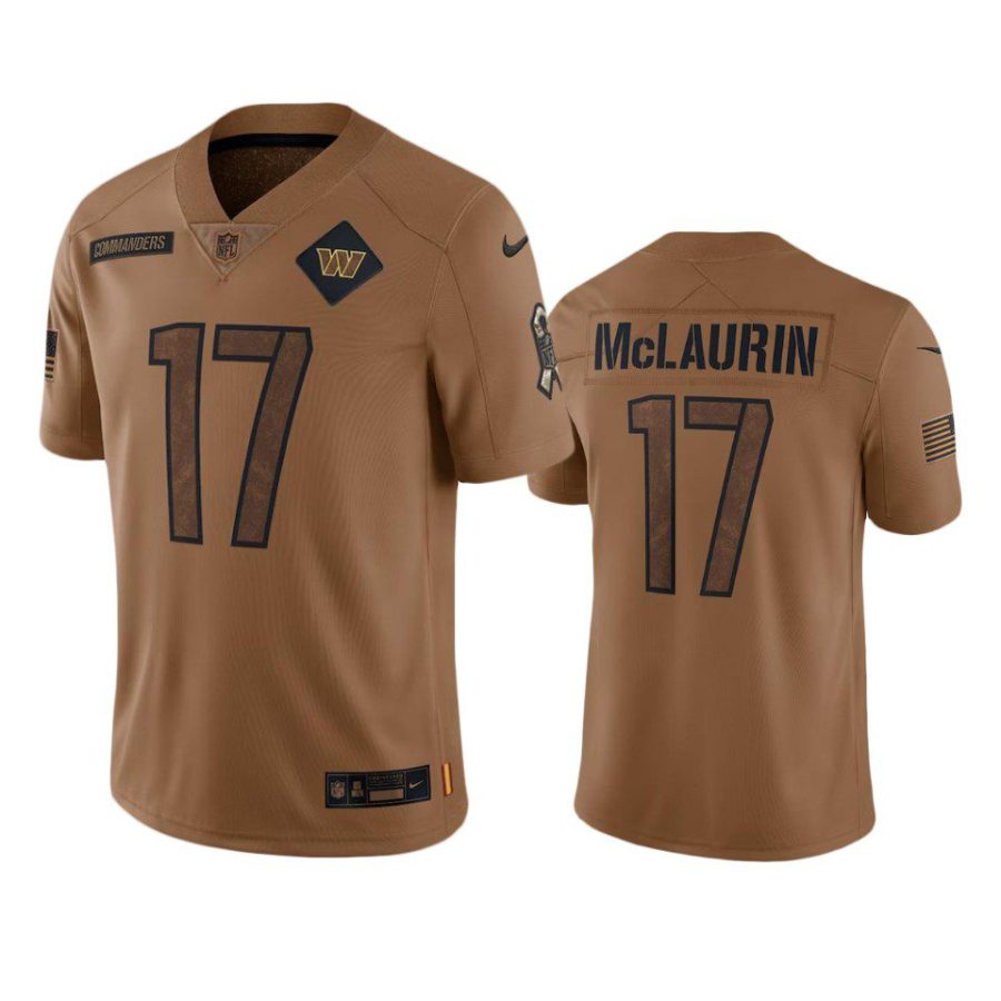 commanders terry mclaurin limited 2023 salute to service brown jersey