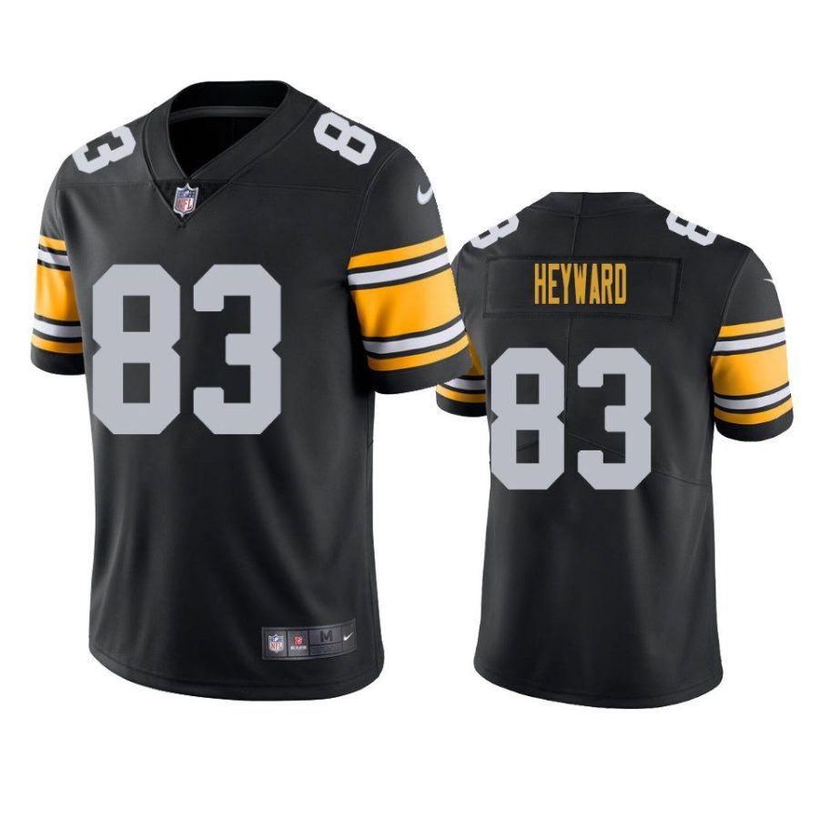 connor heyward steelers black vapor jersey