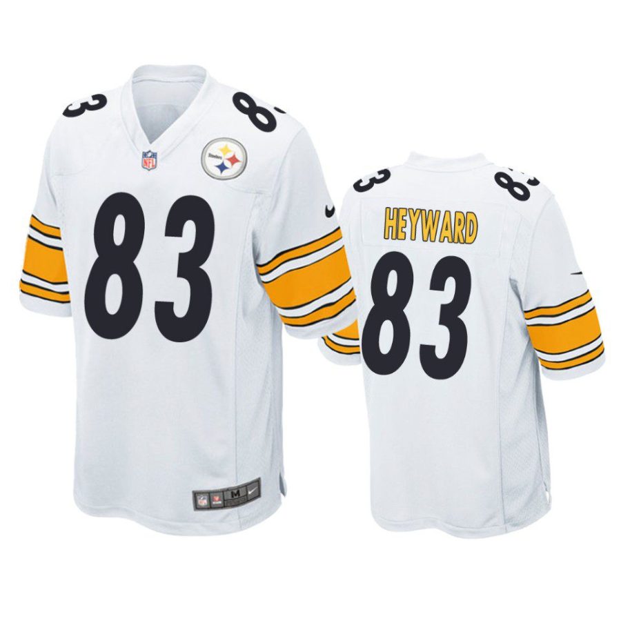 connor heyward steelers white game jersey