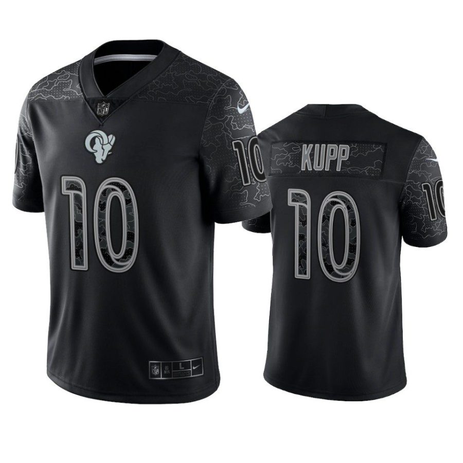 cooper kupp rams black reflective limited jersey