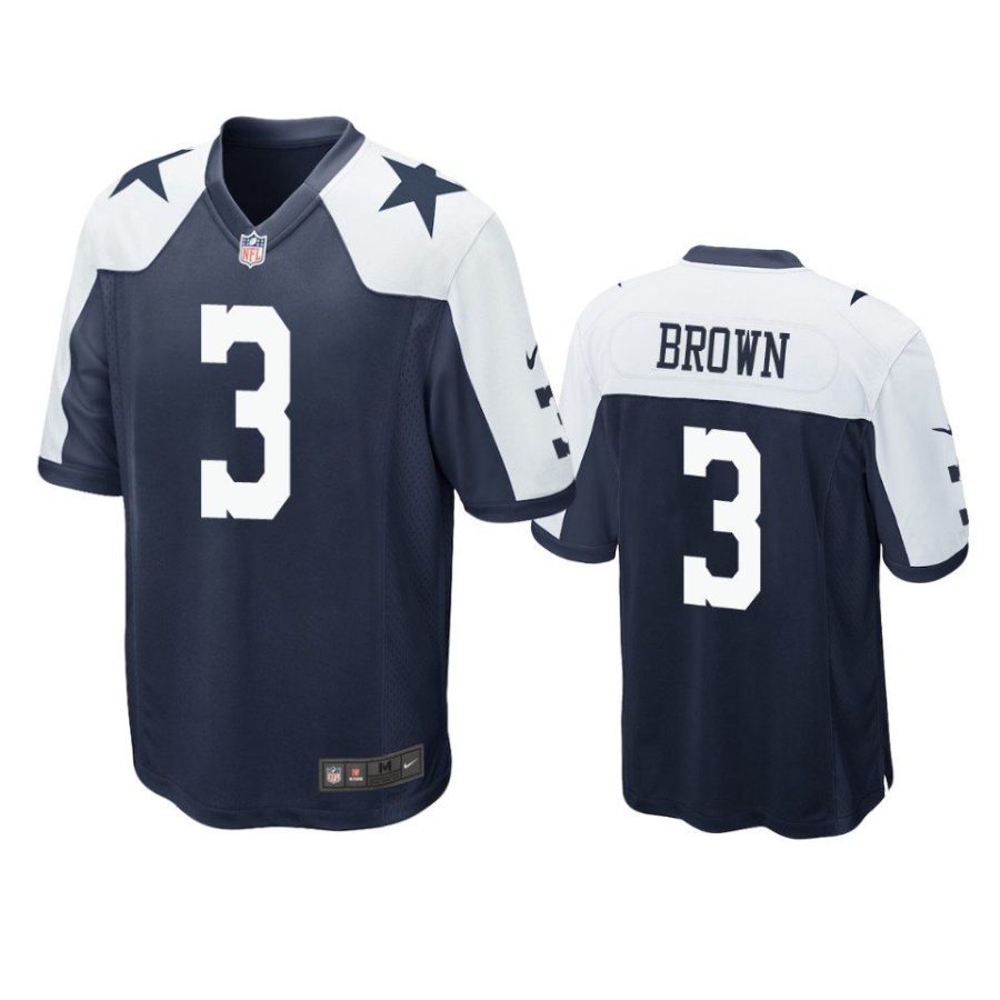 cowboys anthony brown alternate game navy jersey