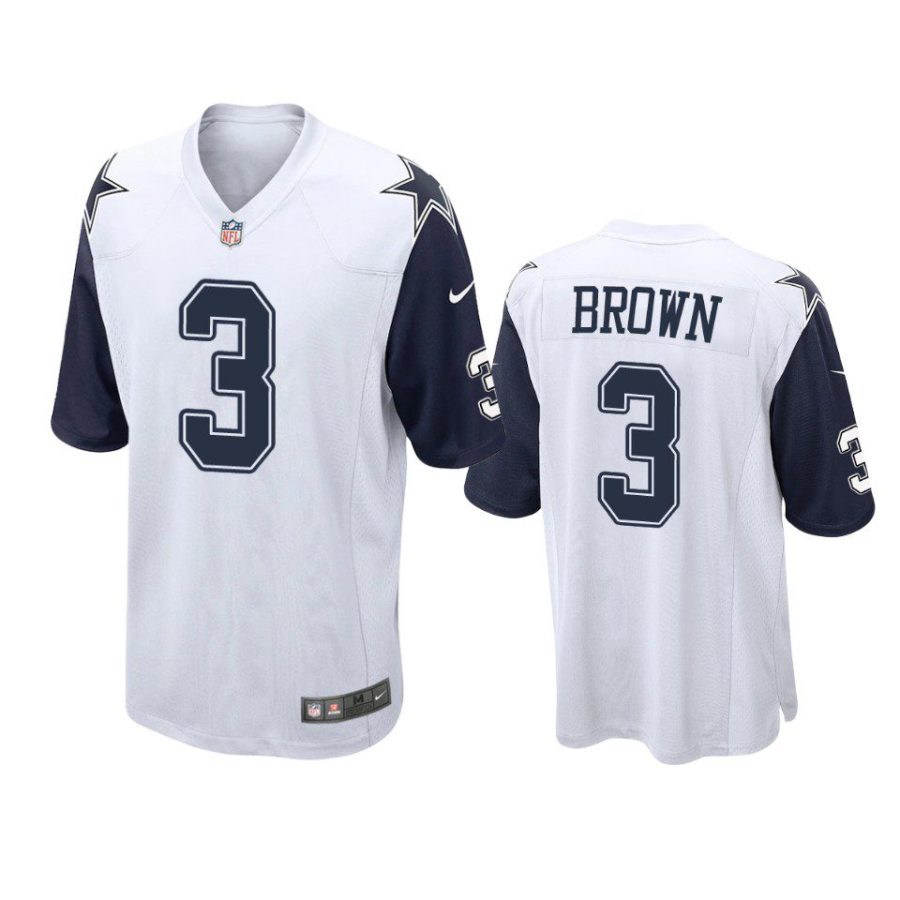 cowboys anthony brown alternate game white jersey