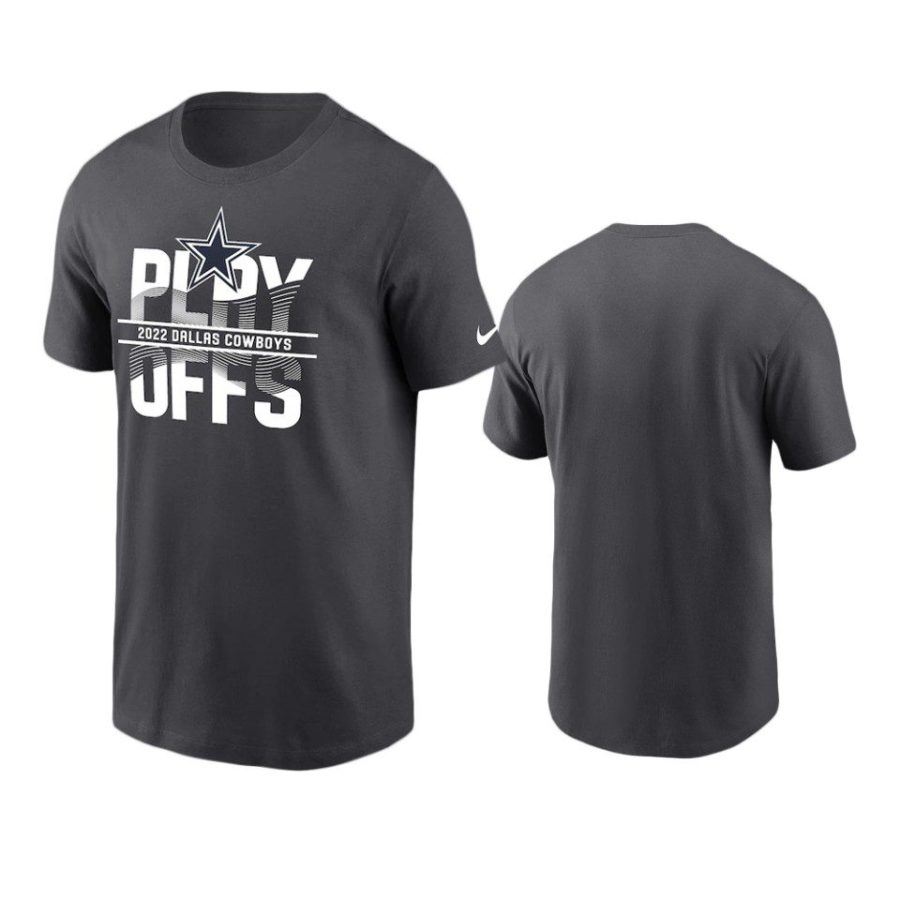 cowboys anthracite 2022 nfl playoffs t shirt