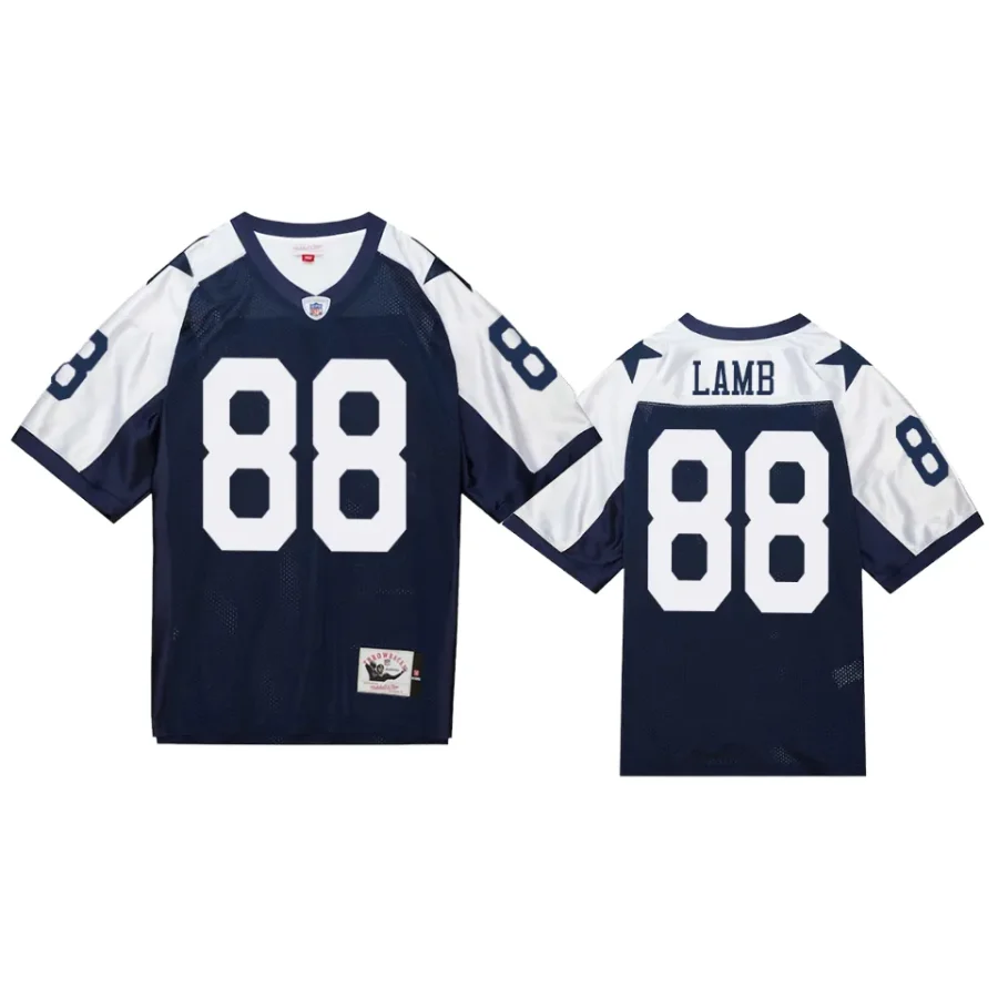 cowboys ceedee lamb navy 2011 throwback jersey