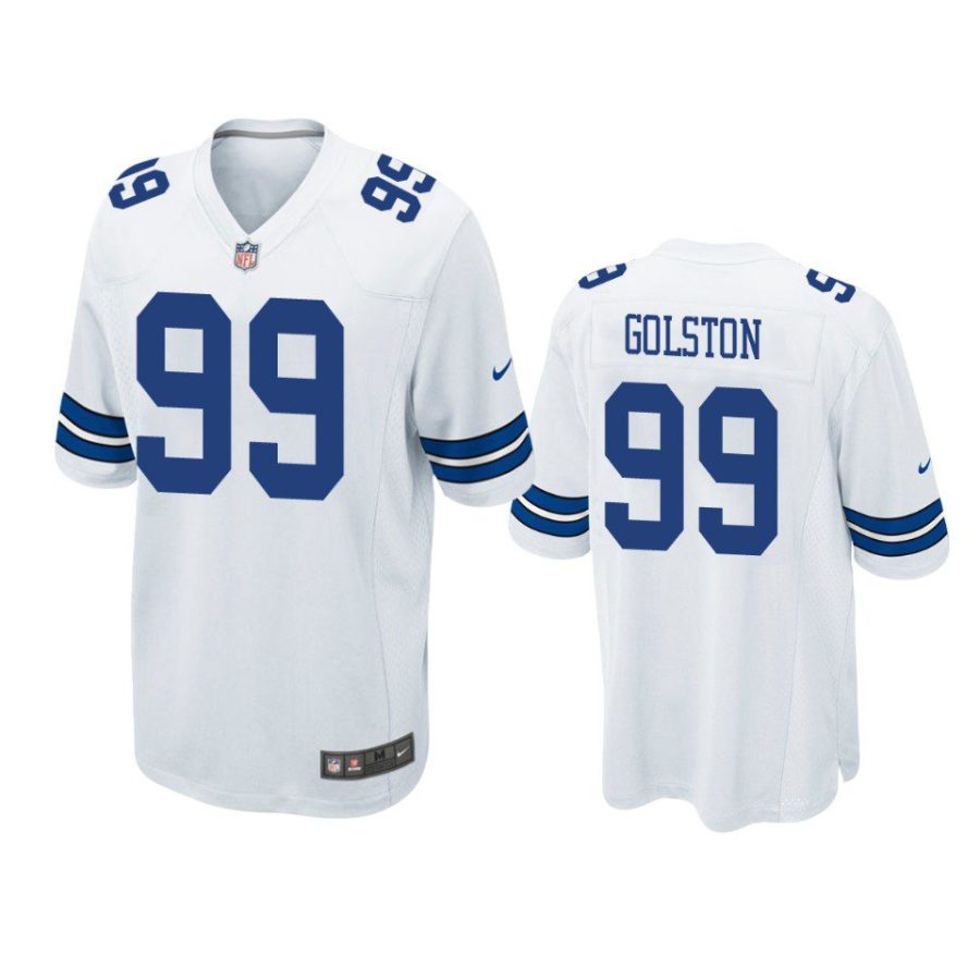 cowboys chauncey golston game white jersey