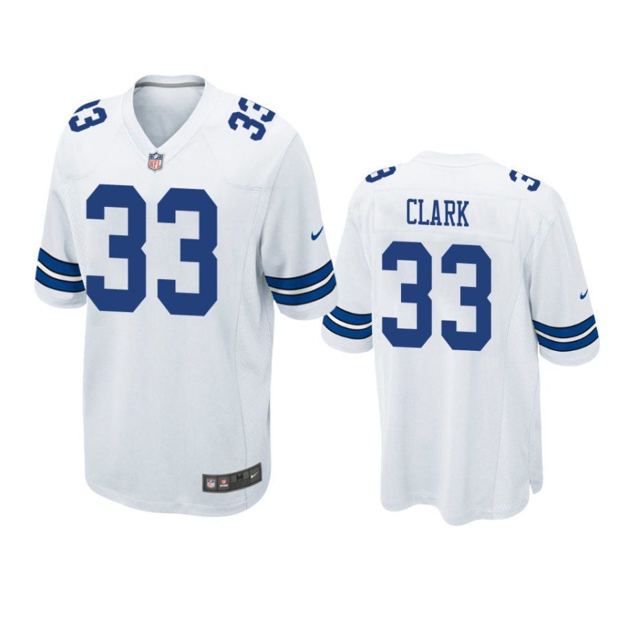 cowboys damone clark game white jersey