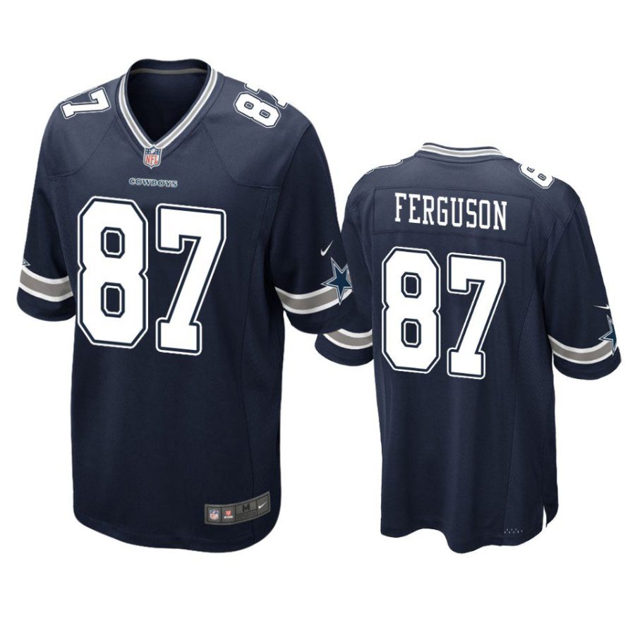 cowboys jake ferguson game navy jersey