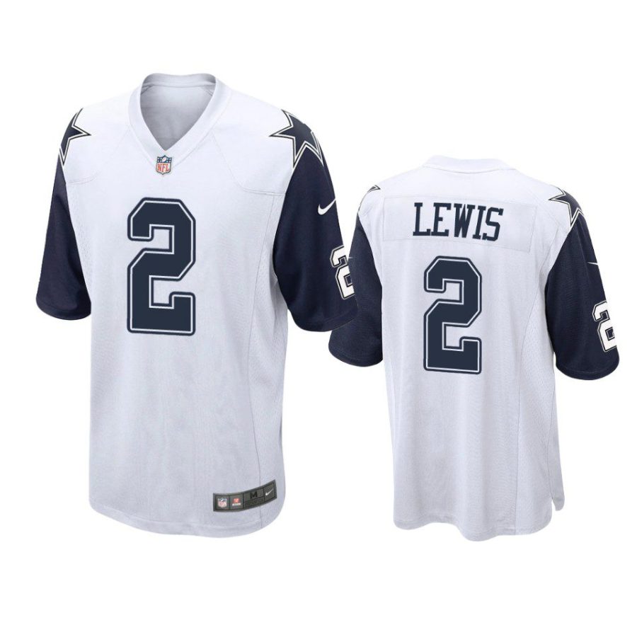 cowboys jourdan lewis alternate game white jersey