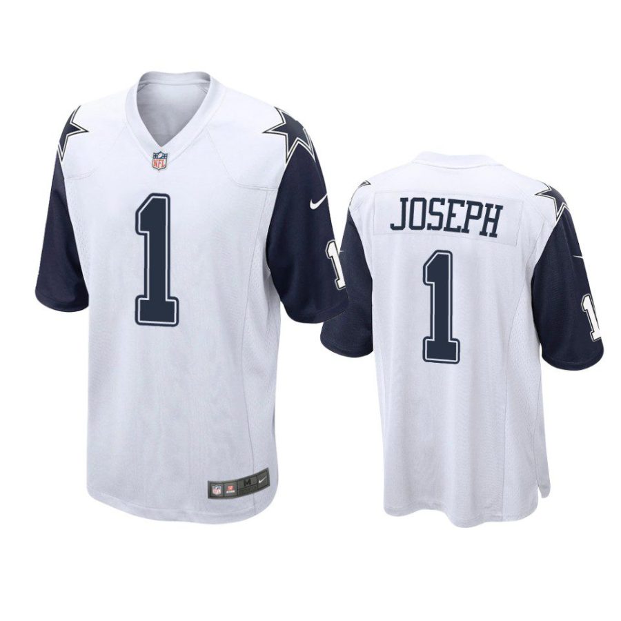 cowboys kelvin joseph alternate game white jersey