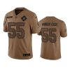 cowboys leighton vander esch limited 2023 salute to service brown jersey