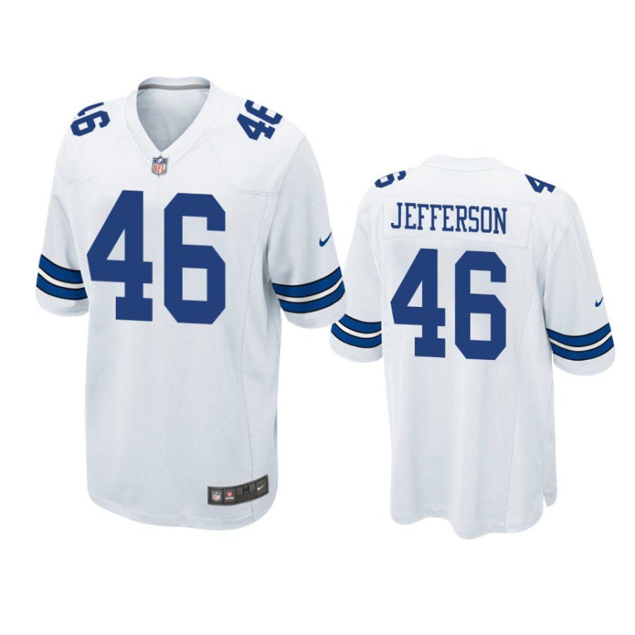 cowboys malik jefferson game white jersey