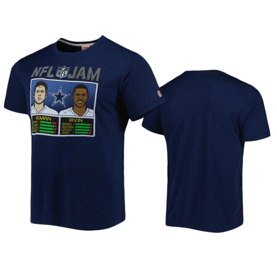 cowboys michael irvin troy aikman navy nfl jam homage t shirt