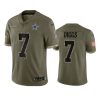 cowboys trevon diggs olive limited 2022 salute to service jersey