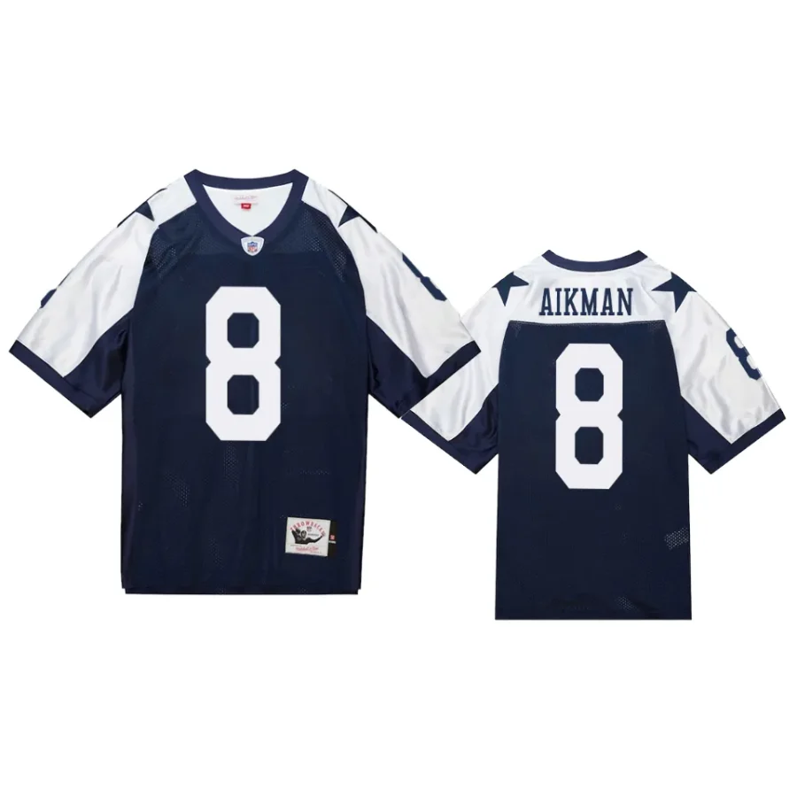 cowboys troy aikman navy 2011 throwback jersey