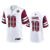 curtis samuel commanders white 90th anniversary game jersey