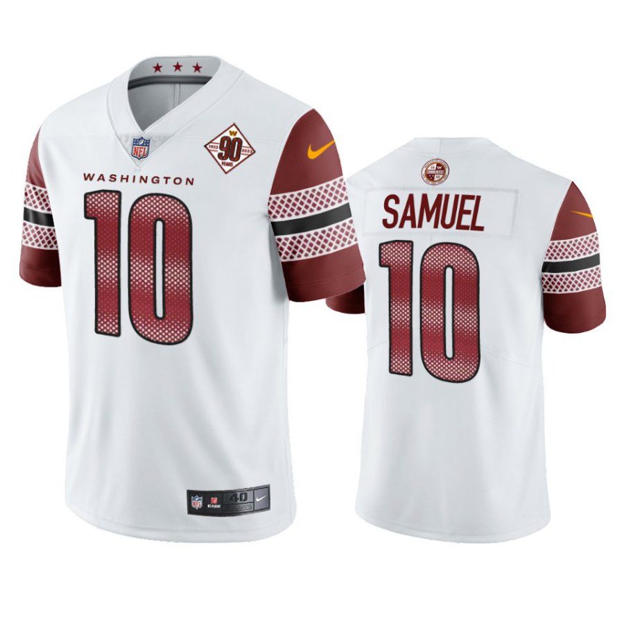 curtis samuel commanders white 90th anniversary limited jersey