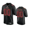 custom 49ers carbon black fashion game jersey