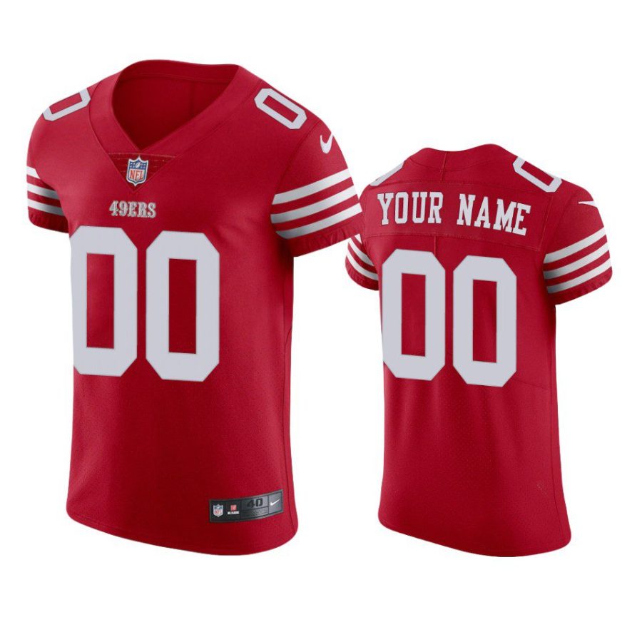 custom 49ers scarlet vapor elite jersey