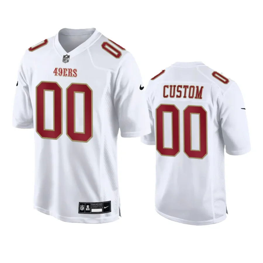 custom 49ers tundra white fashion game jersey