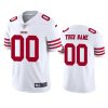 custom 49ers white vapor limited jersey