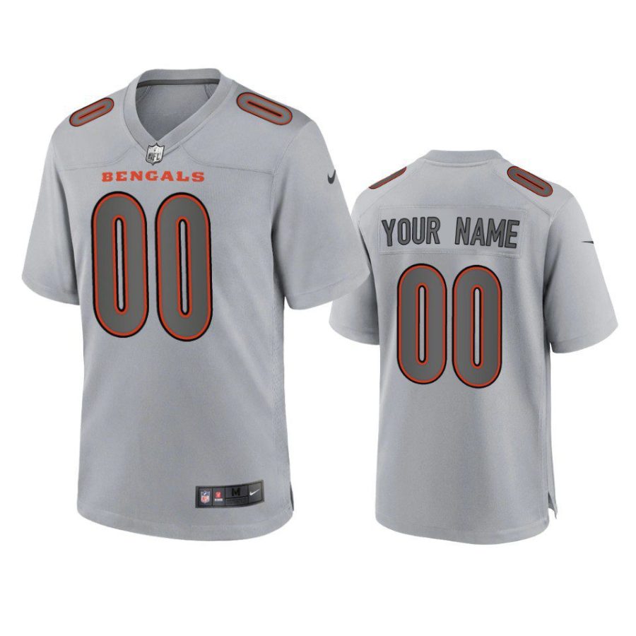 custom bengals gray atmosphere fashion game jersey