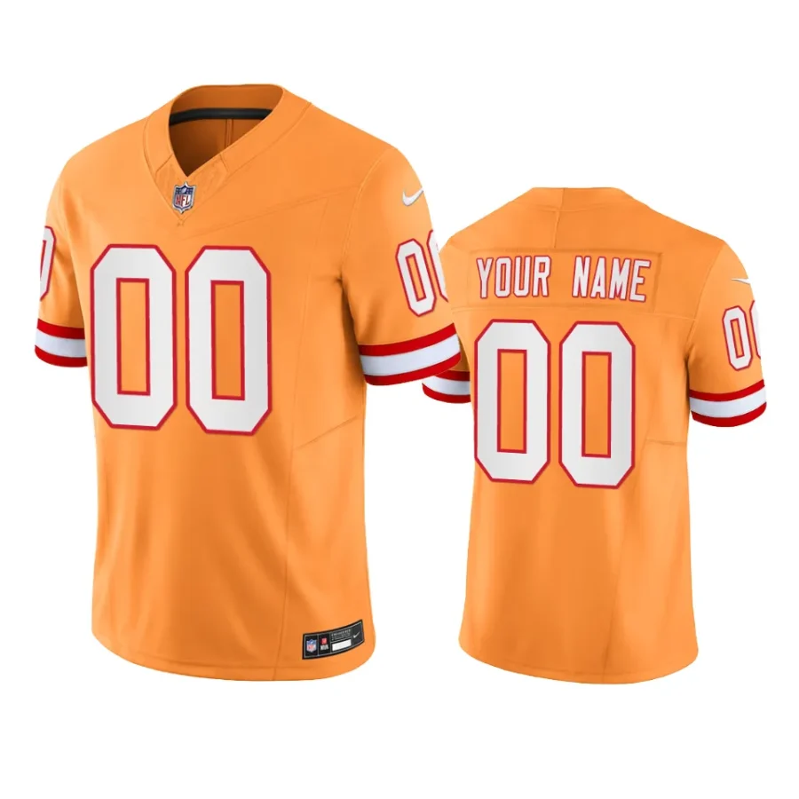 custom buccaneers vapor f.u.s.e. limited orange jersey